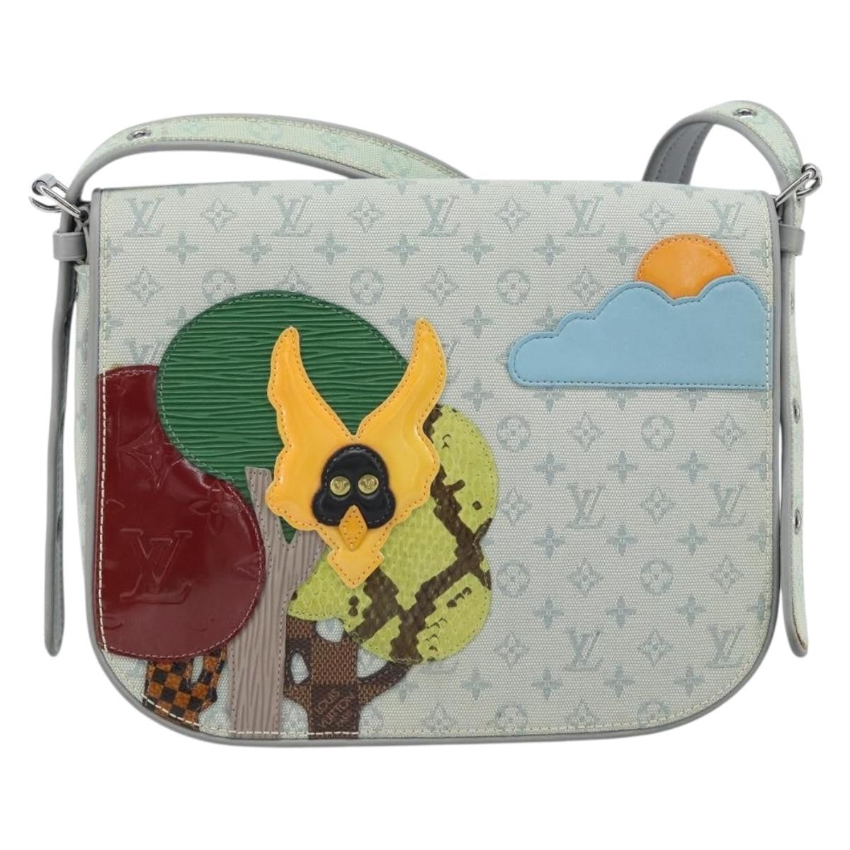 Louis Vuitton Conte De Fees Musette Monogram Patchwork Gray Canvas Shoulder Bag Bag (Pre-Owned)