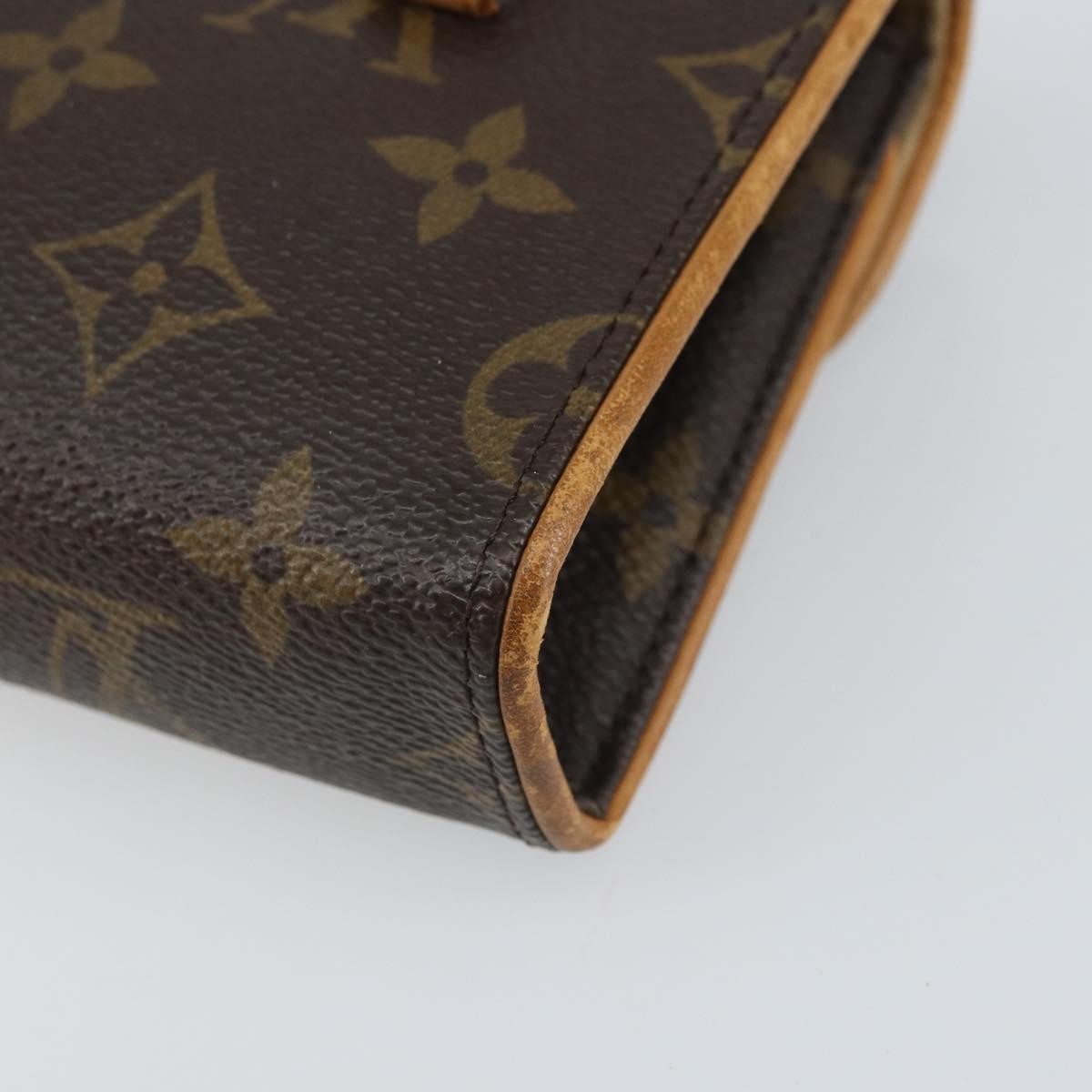 Louis Vuitton Florentine Waist Monogram Canvas Brown Canvas Clutche & Pouche Bag (Pre-Owned)