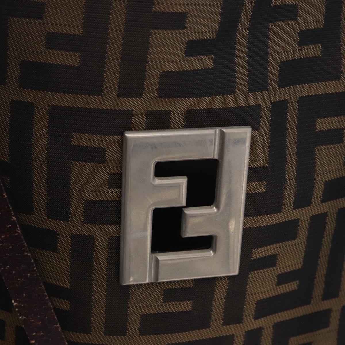 Fendi Zucca Canvas Brown Canvas Tote Bag Bag (Pre-Owned)