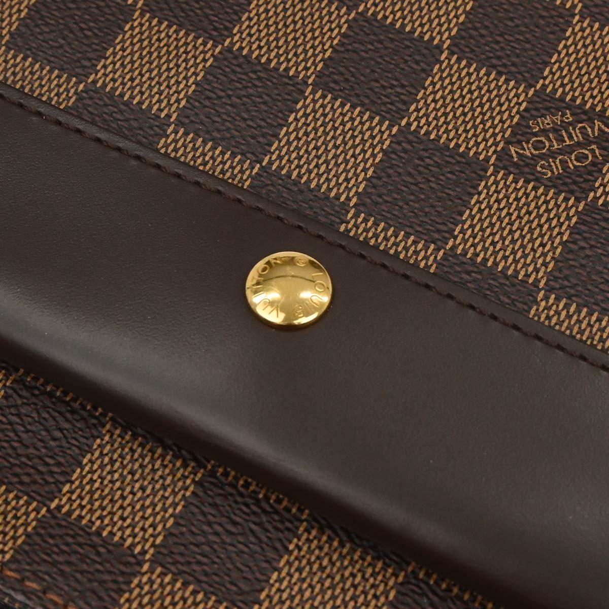 Louis Vuitton Aubagne Damier Ebene Brown Canvas Handbag (Pre-Owned)