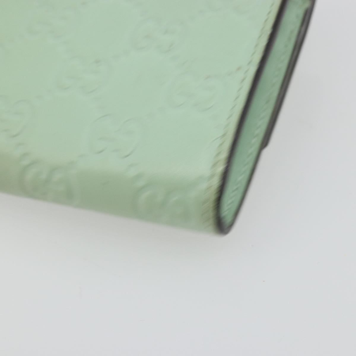 Gucci Guccissima Motif Gg Green Leather Wallets Accessory (Pre-Owned)