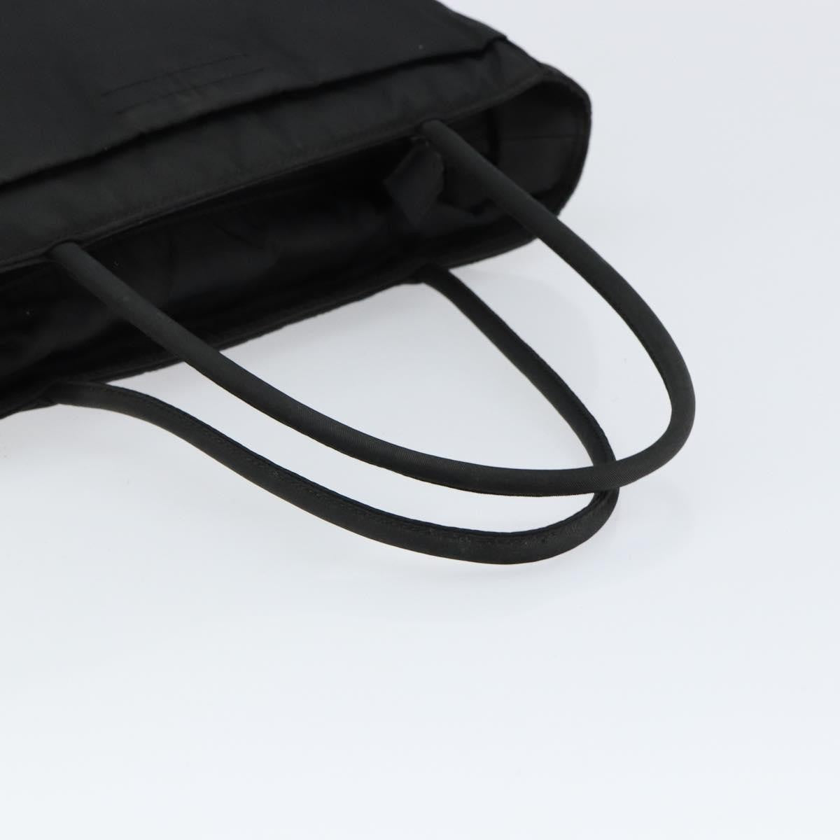 Prada Vintage Tote Tessuto Black Nylon Tote Bag Bag (Pre-Owned)
