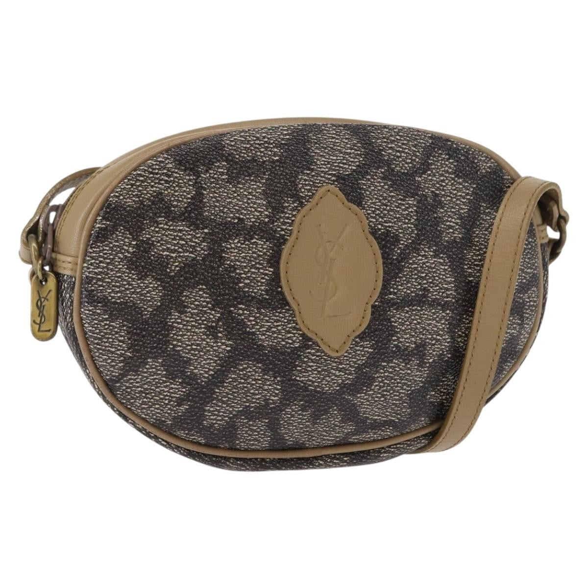Saint Laurent Vintage Pvc Leather Beige Pvc Shoulder Bag Bag (Pre-Owned)
