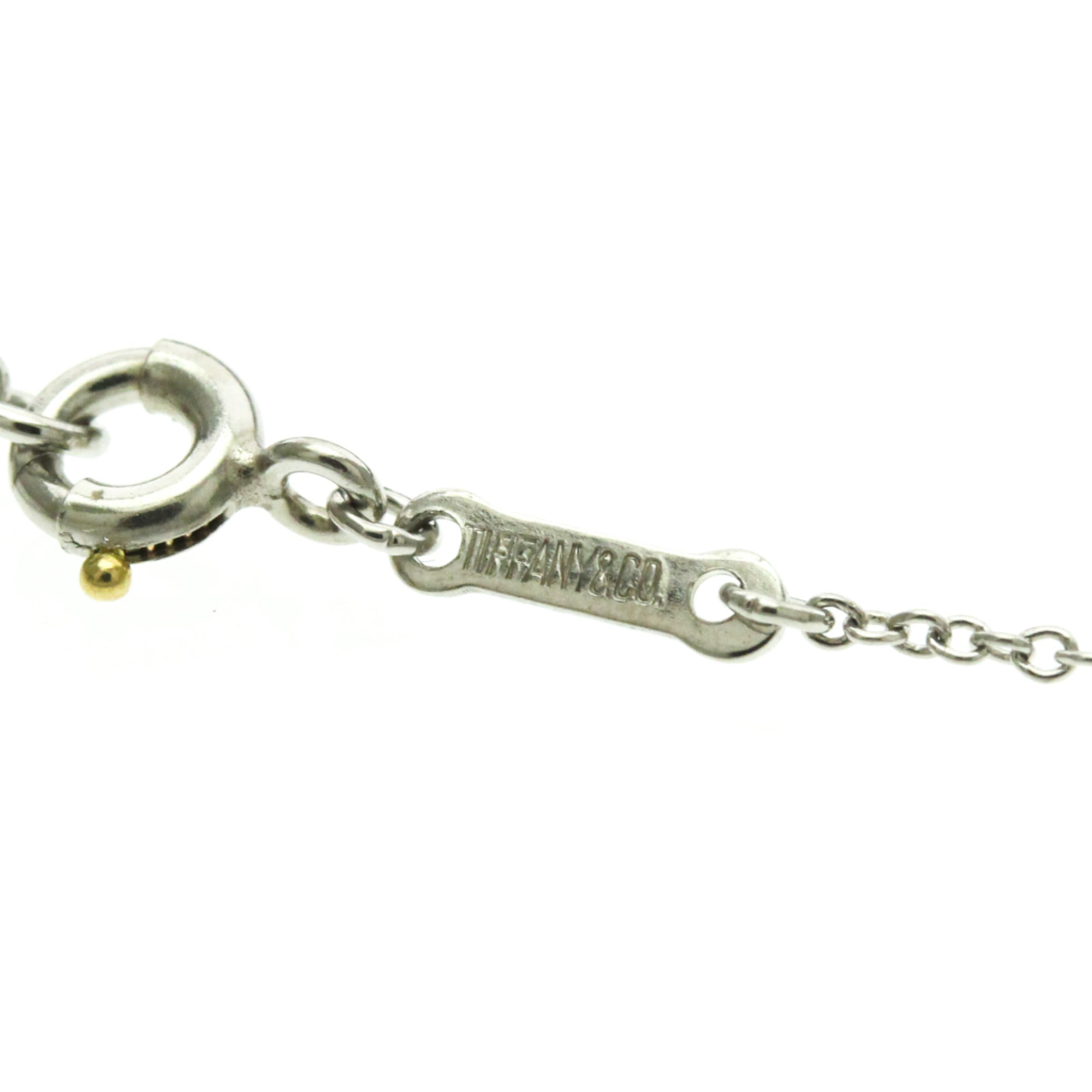 Tiffany & Co. Elsa Peretti Open Heart Pendant Platinum Silver Platinum Necklace Jewelry (Pre-Owned)