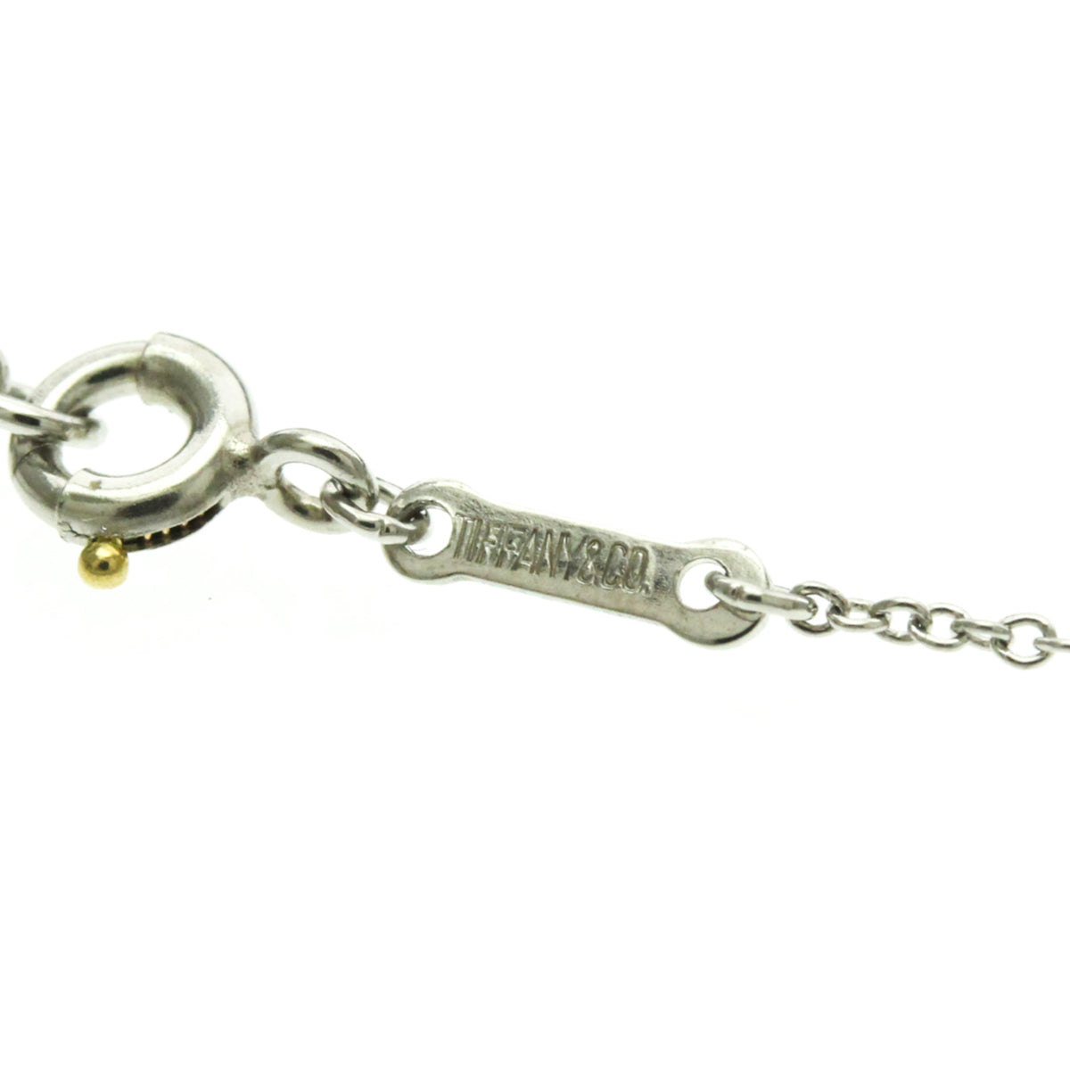 Tiffany & Co. Elsa Peretti Open Heart Pendant Platinum Silver Platinum Necklace Jewelry (Pre-Owned)