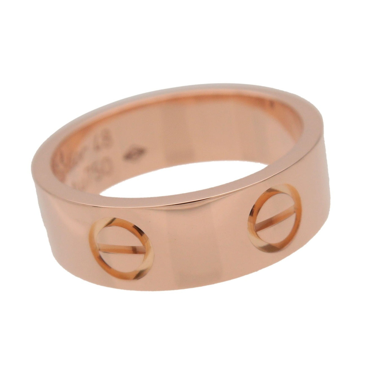 Cartier Love Band 18K Rose Gold Gold Rose_Gold Ring Jewelry (Pre-Owned)