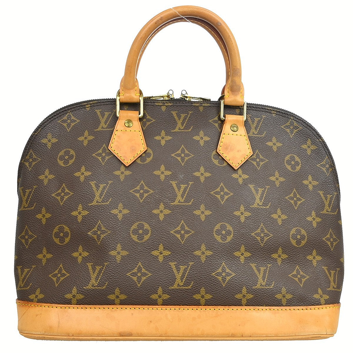 Louis Vuitton Alma Monogram Brown Canvas Handbag (Pre-Owned)