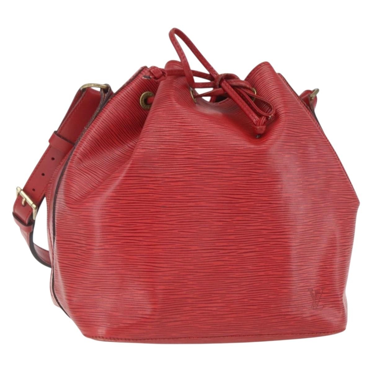Louis Vuitton Petit Noe Epi Leather Red Leather Shoulder Bag Bag (Pre-Owned)