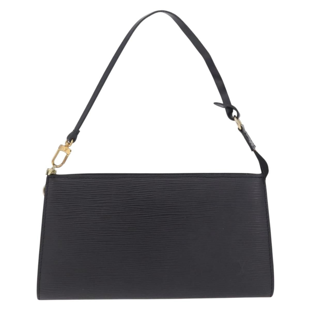 Louis Vuitton Pochette Accessoires Epi Leather Black Leather Clutche & Pouche Bag (Pre-Owned)
