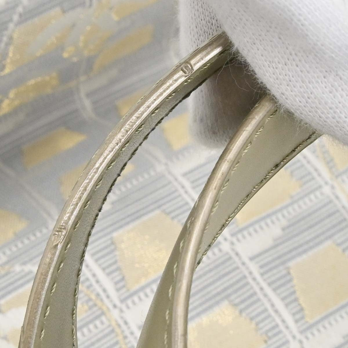 Chanel Travel Line Nylon Gold Nylon Tote Bag Bag (Pre-Owned)