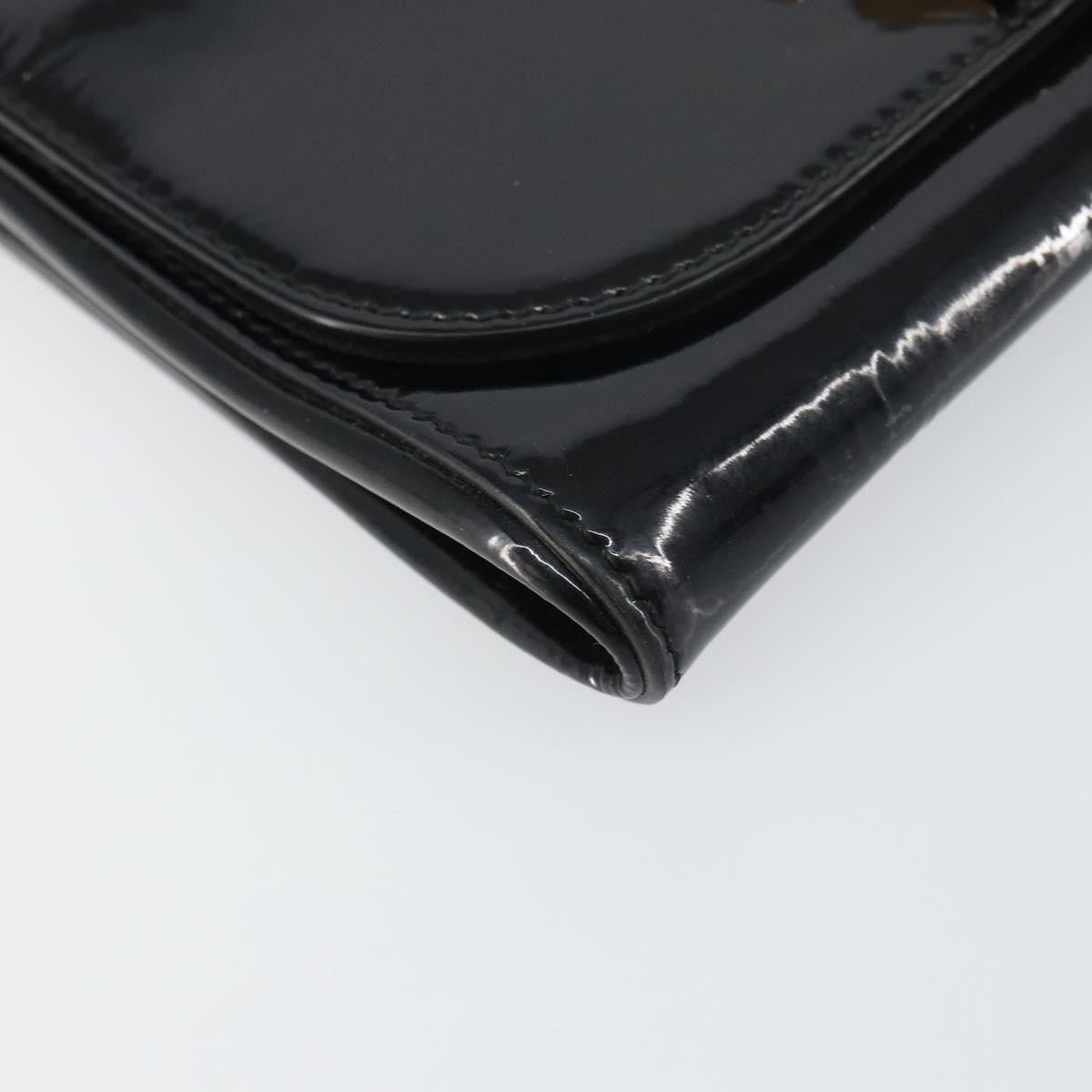 Fendi Vintage Enamel Black Patent_Leather Shoulder Bag Bag (Pre-Owned)