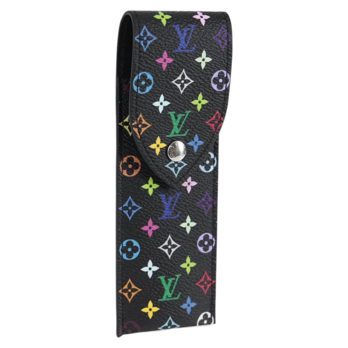 Louis Vuitton Etui À Stylo Canvas Black Canvas Clutche & Pouche Bag (Pre-Owned)