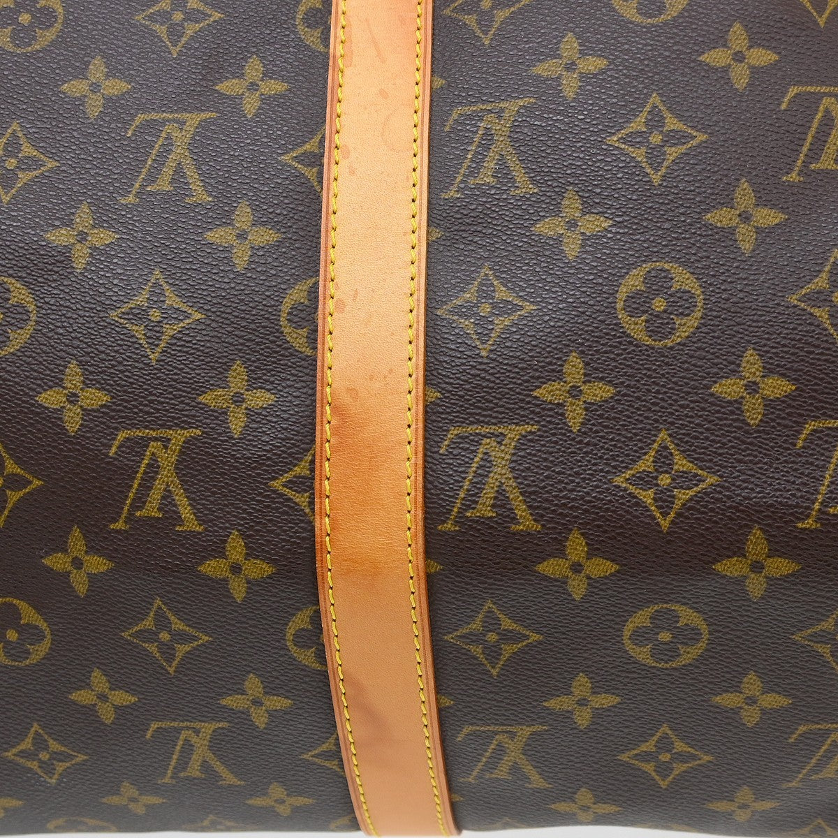 Louis Vuitton Keepall Monogram Brown Canvas Travel Bag Bag (Pre-Owned)