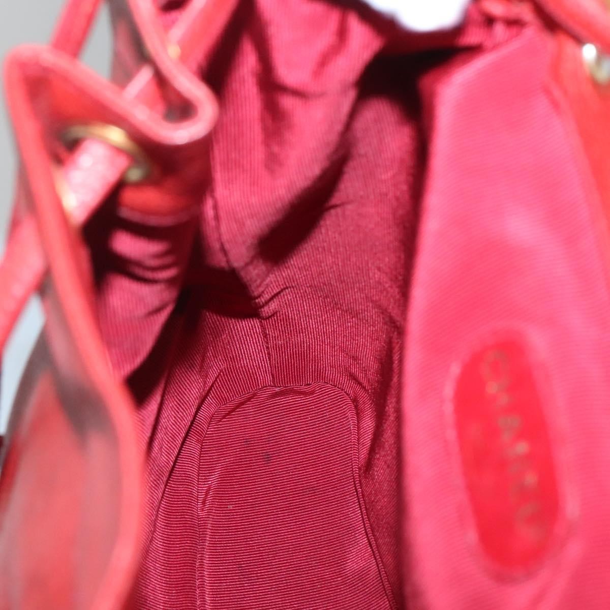 Chanel Vintage Caviar Red Leather Backpack Bag (Pre-Owned)