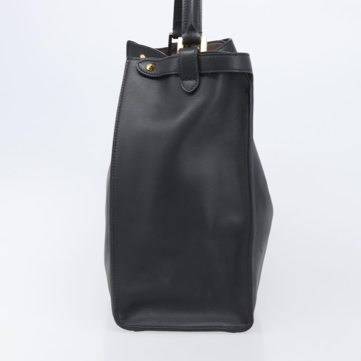 Fendi Peekaboo X-Lite Leather Black Leather Handbag (Pre-Owned)