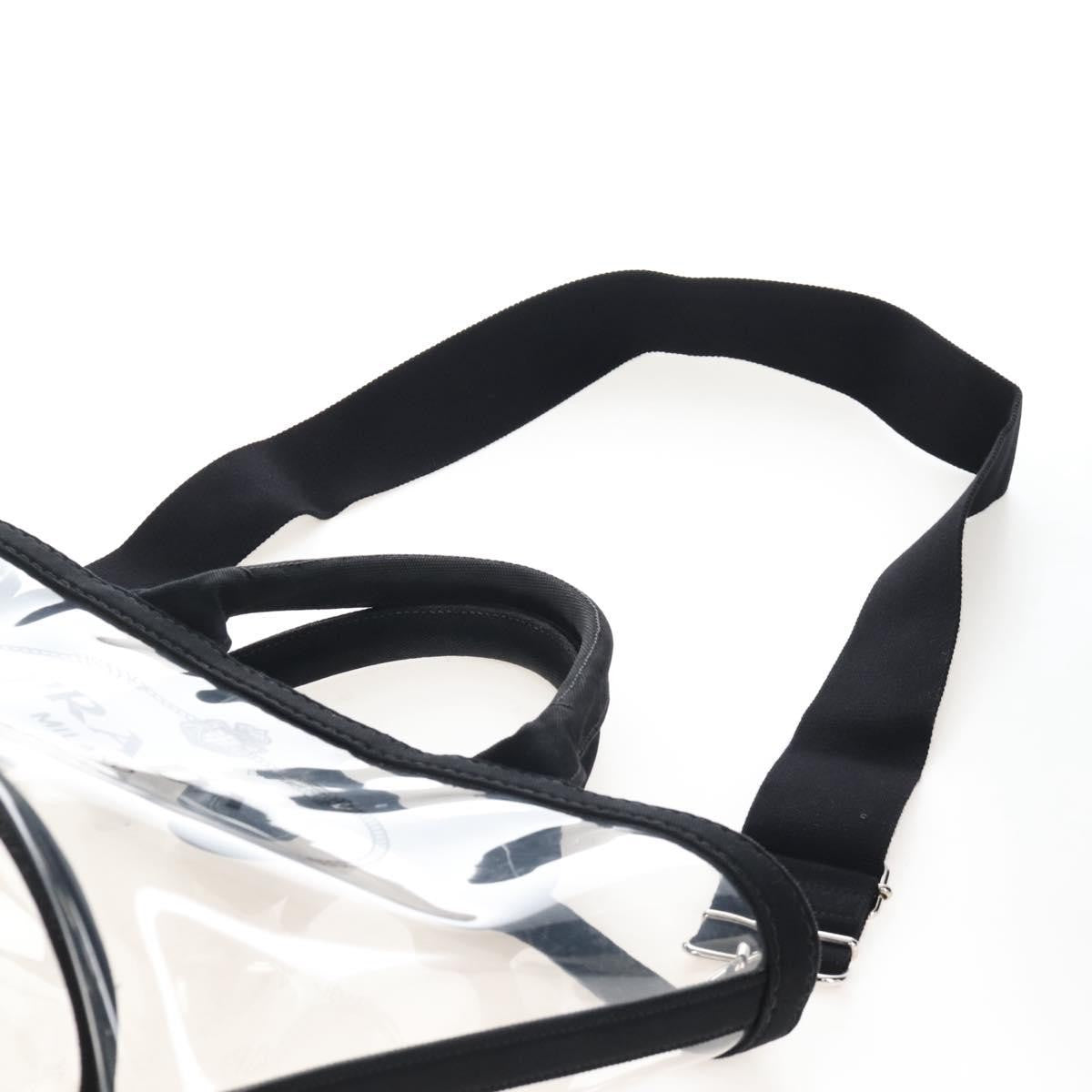 Prada Logo Pvc Transparent Plastic Tote Bag Bag (Pre-Owned)