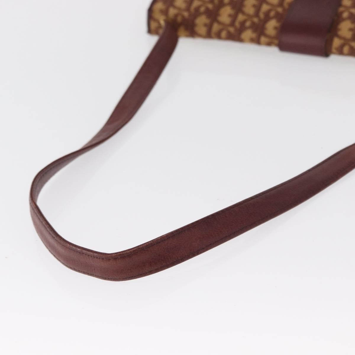 Christian Dior Vintage Cd Trotter Canvas Red Canvas Shoulder Bag Bag (Pre-Owned)