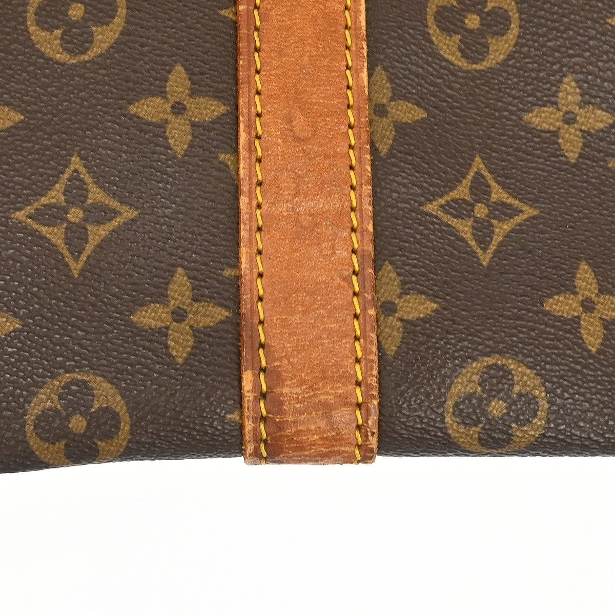 Louis Vuitton Keepall Bandouliere Monogram Canvas Brown Canvas Travel Bag Bag (Pre-Owned)
