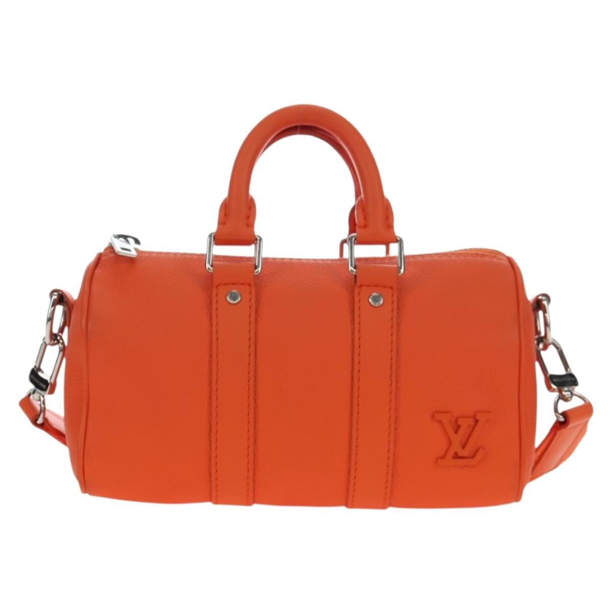 Louis Vuitton City Keepall Limited Edition Aerogram Leather Orange Leather Shoulder Bag Bag (Pre-Owned)
