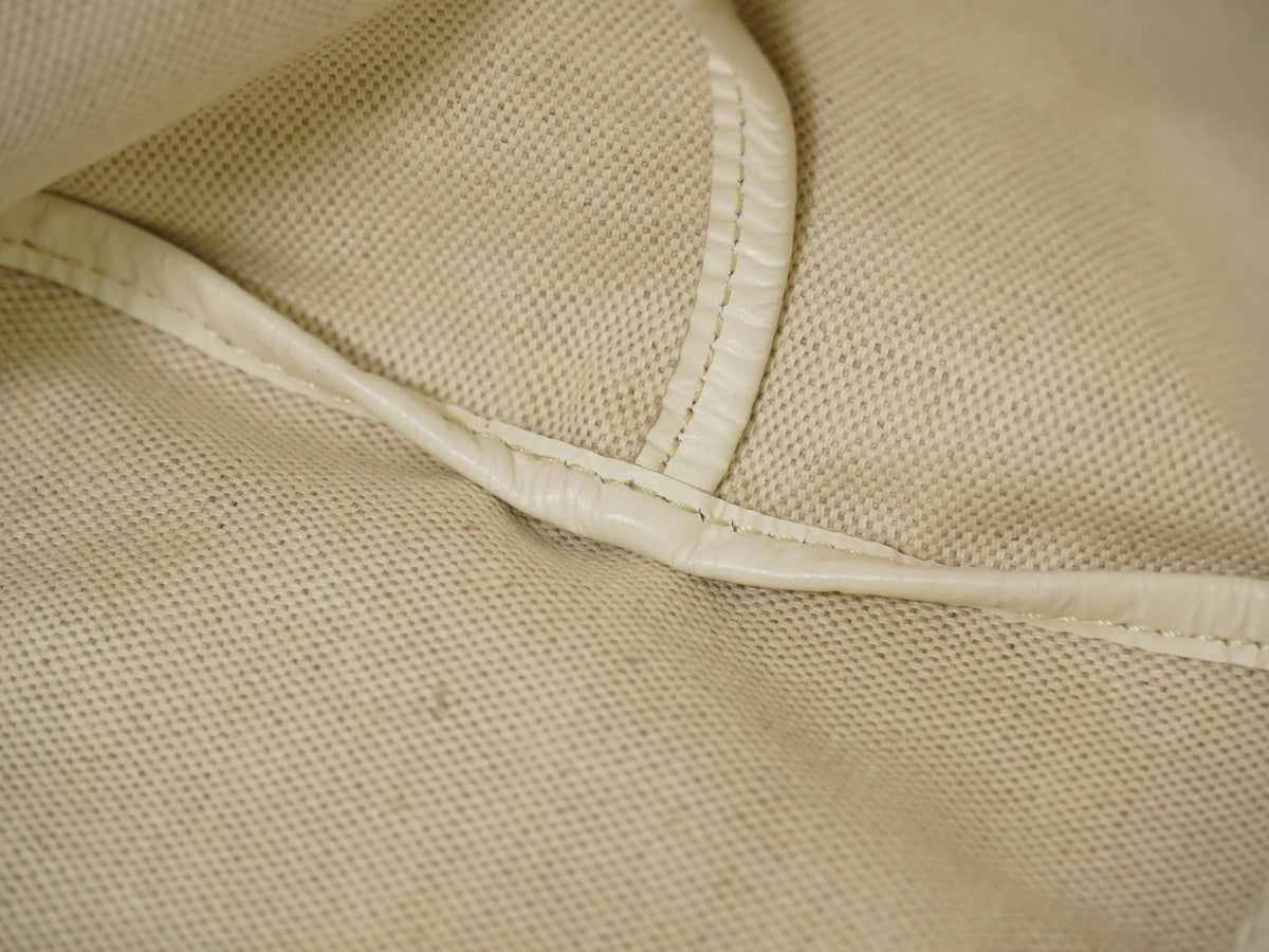 Goyard Artois Coated Canvas White Canvas Tote Bag Bag (Pre-Owned)