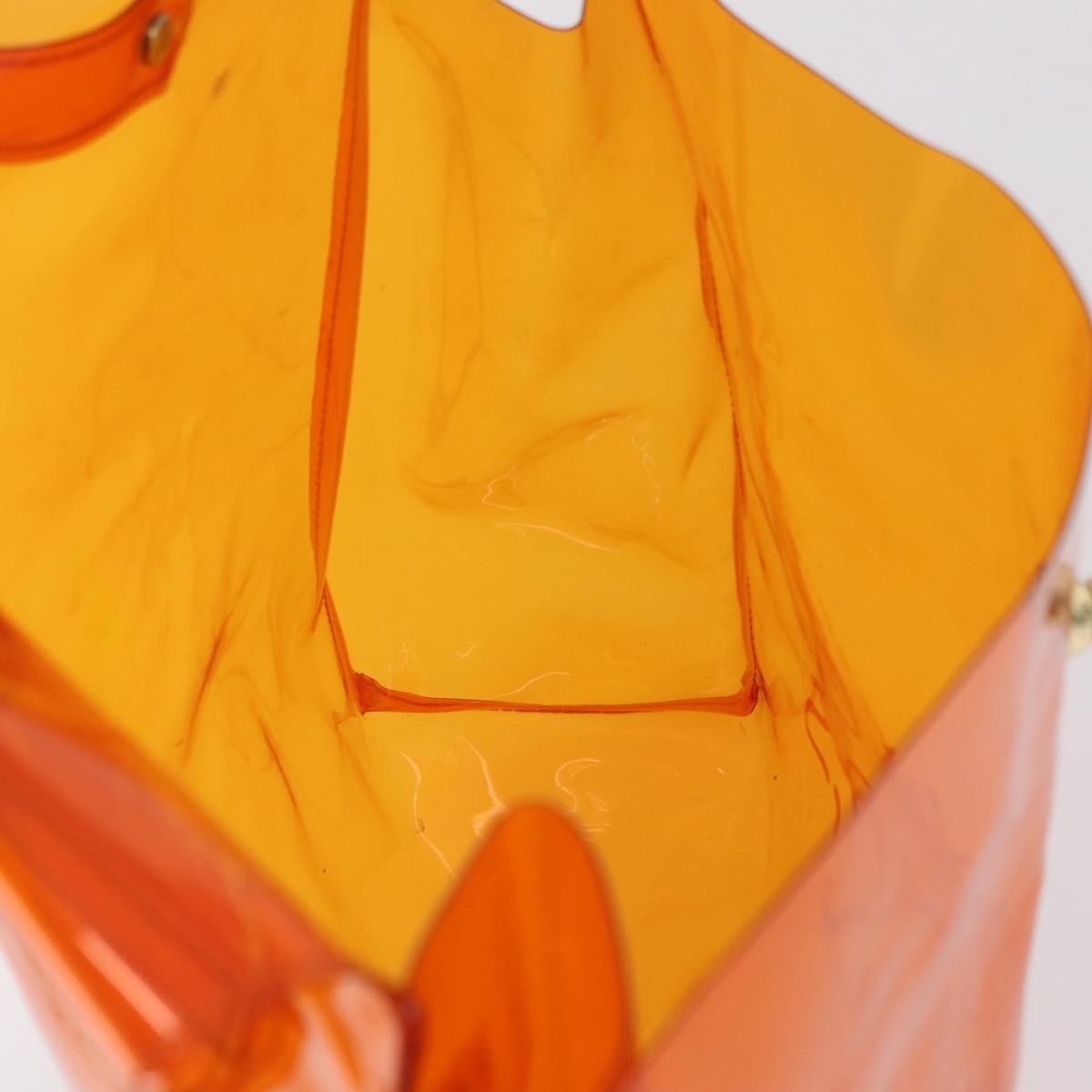 Hermes Kelly Souvenir Vinyl Orange Plastic Handbag (Pre-Owned)