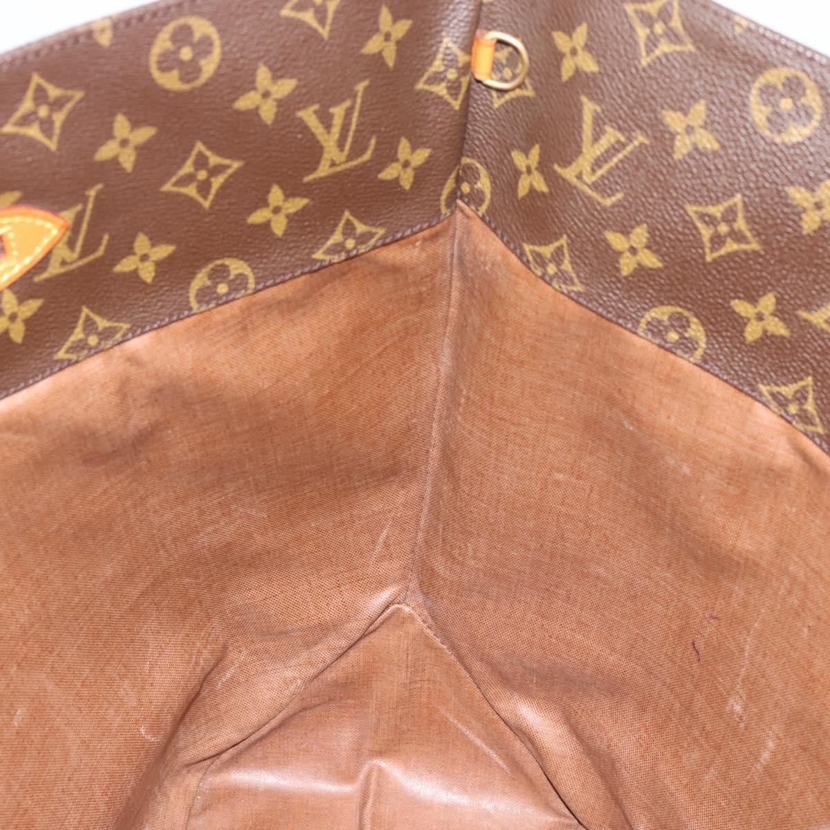 Louis Vuitton Shopping Sac Monogram Canvas Brown Canvas Handbag (Pre-Owned)