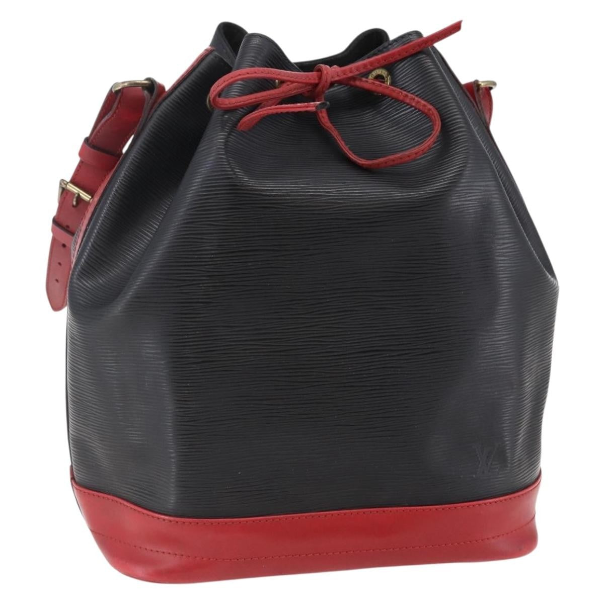 Louis Vuitton Bicolor Noe Epi Leather Black Leather Handbag (Pre-Owned)