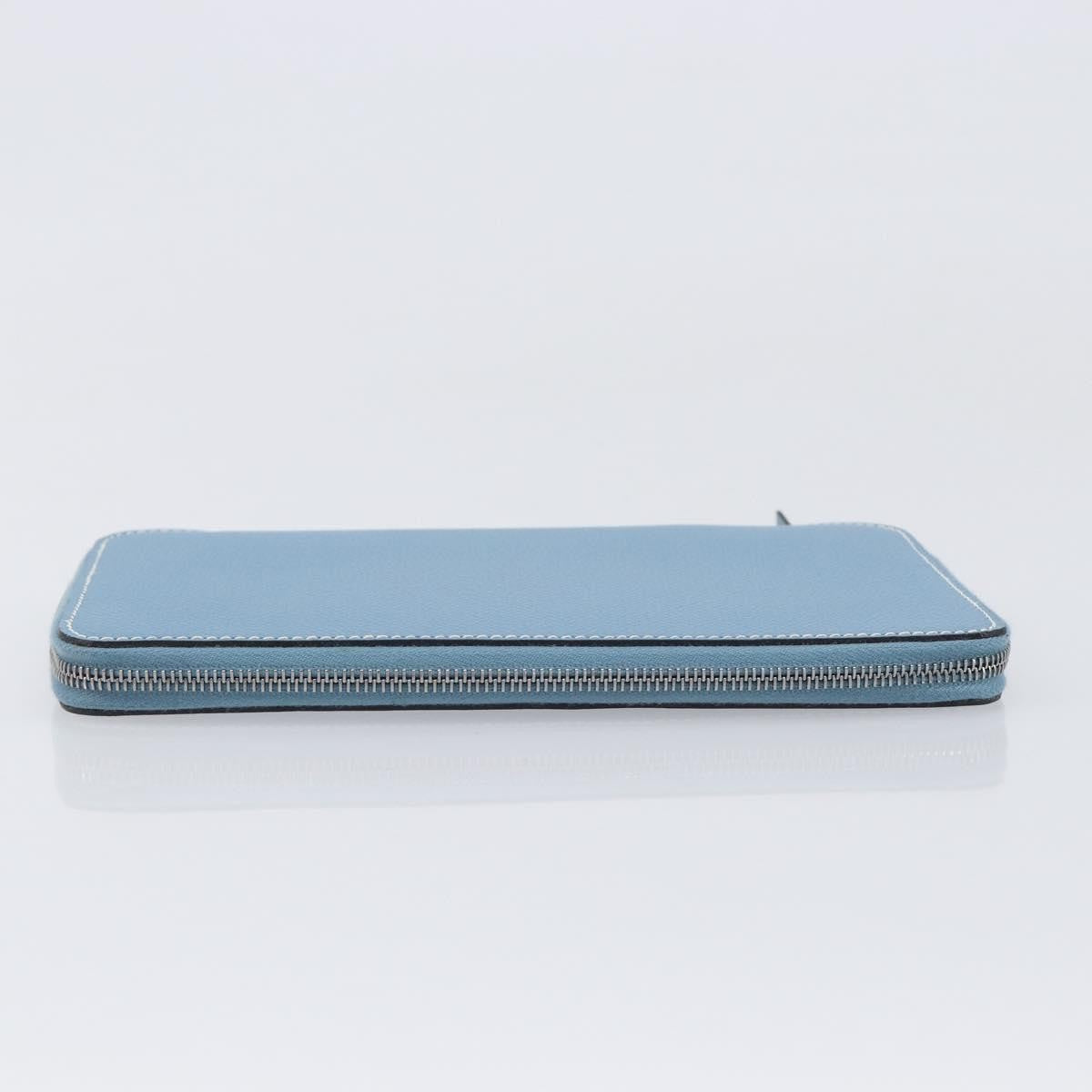 Hermes Vision Ii Agenda Epsom Blue Leather Wallets Accessory (Pre-Owned)