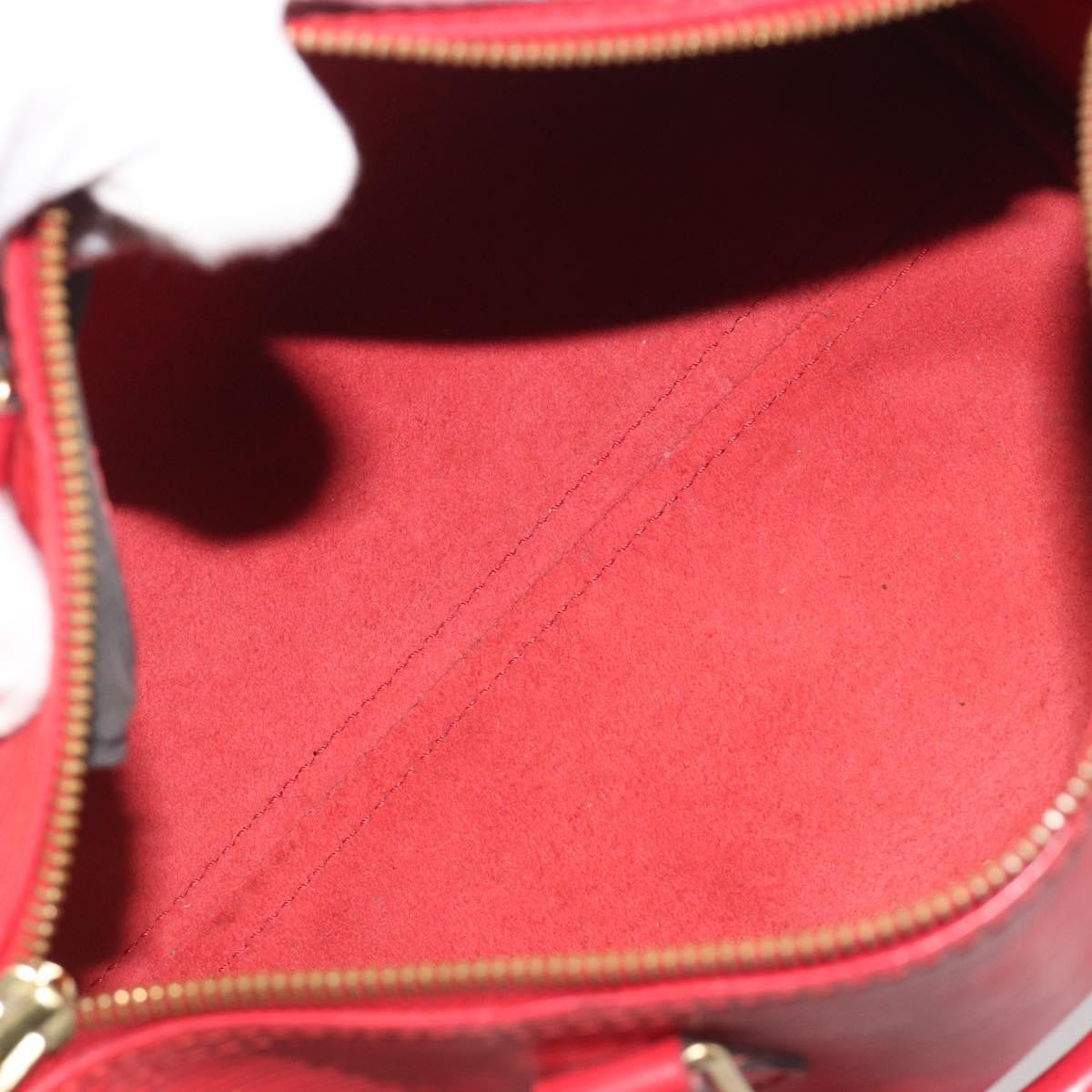 Louis Vuitton Speedy Epi Leather Red Leather Handbag (Pre-Owned)