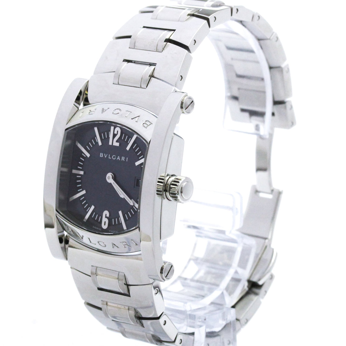 Bvlgari Assioma D Quartz Stainless Steel Watch (Pre-Owned)