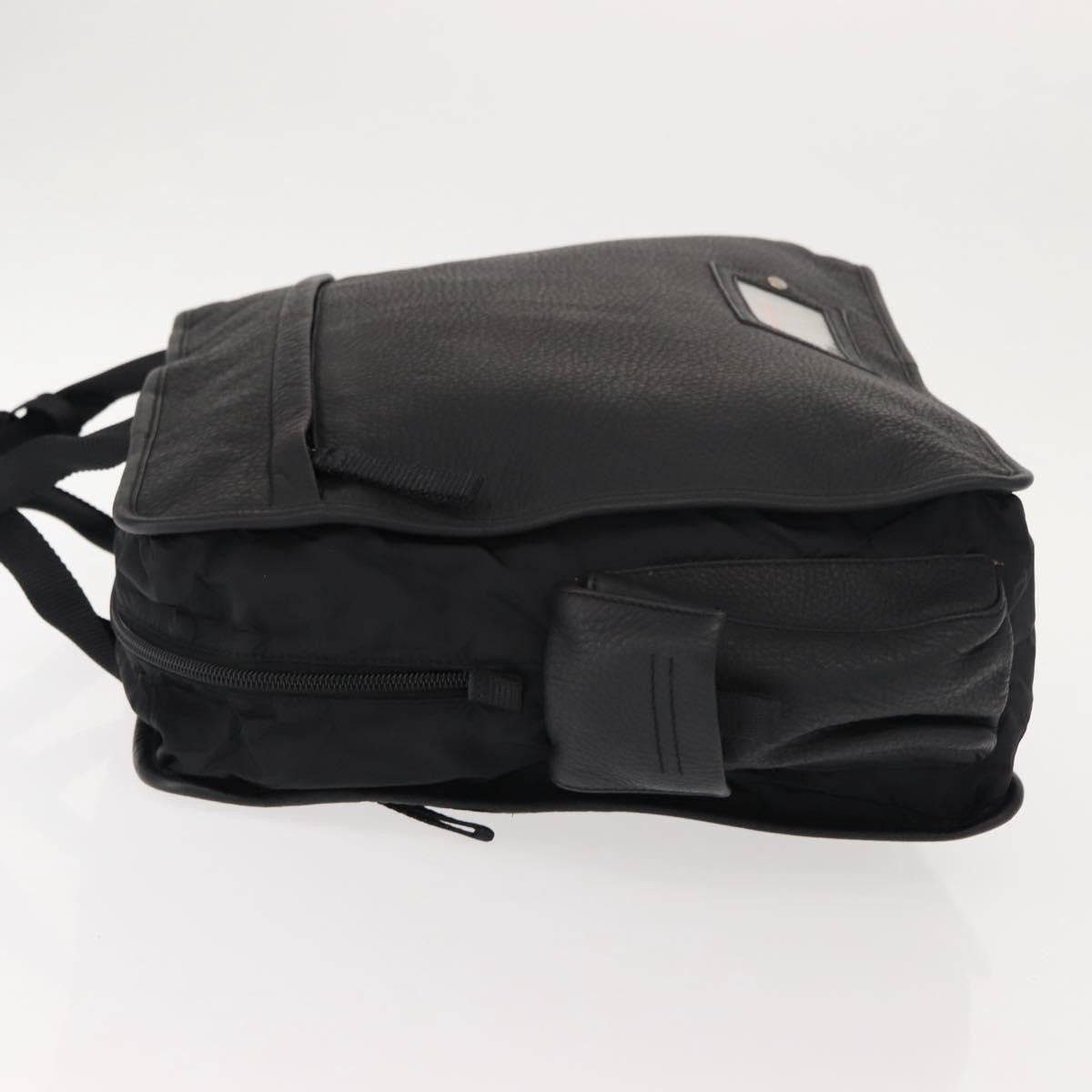 Prada Sport Nylon And Leather Black Nylon Briefcase Bag (Pre-Owned)