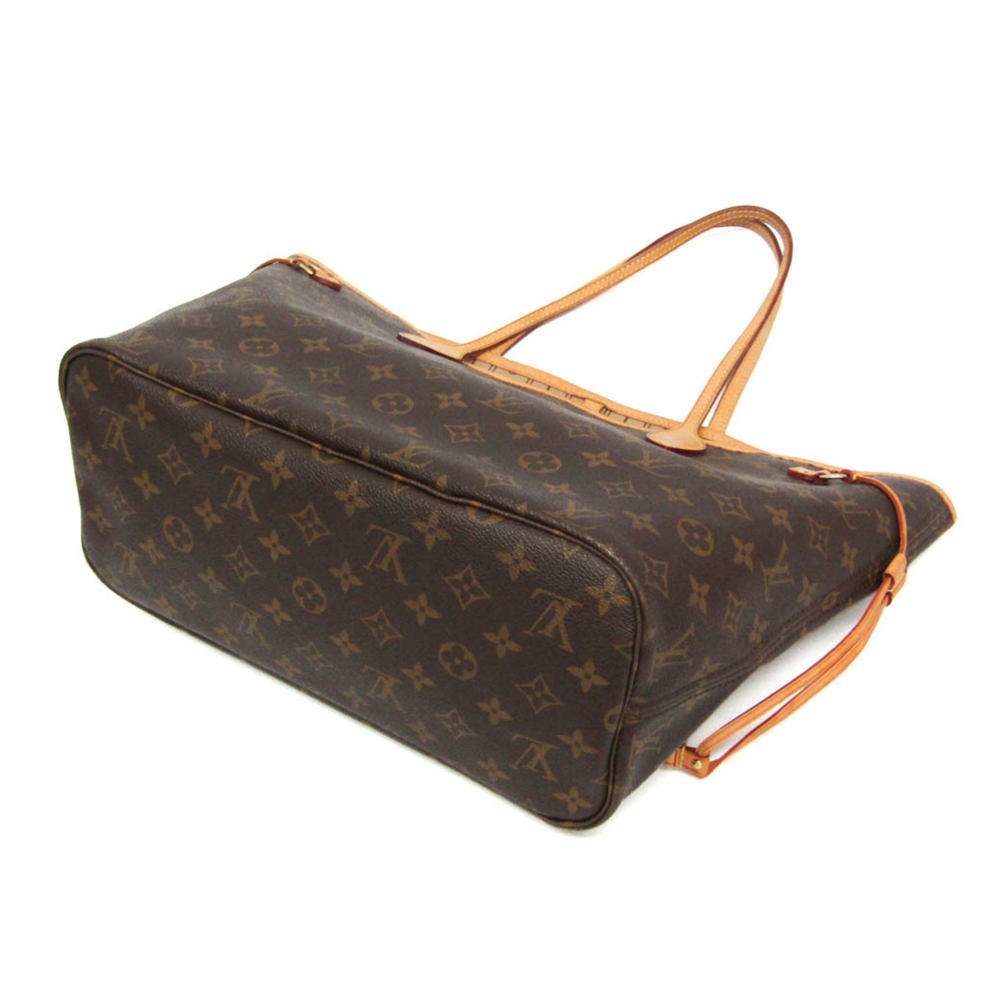 Louis Vuitton Neverfull Monogram Canvas Brown Canvas Tote Bag Bag (Pre-Owned)
