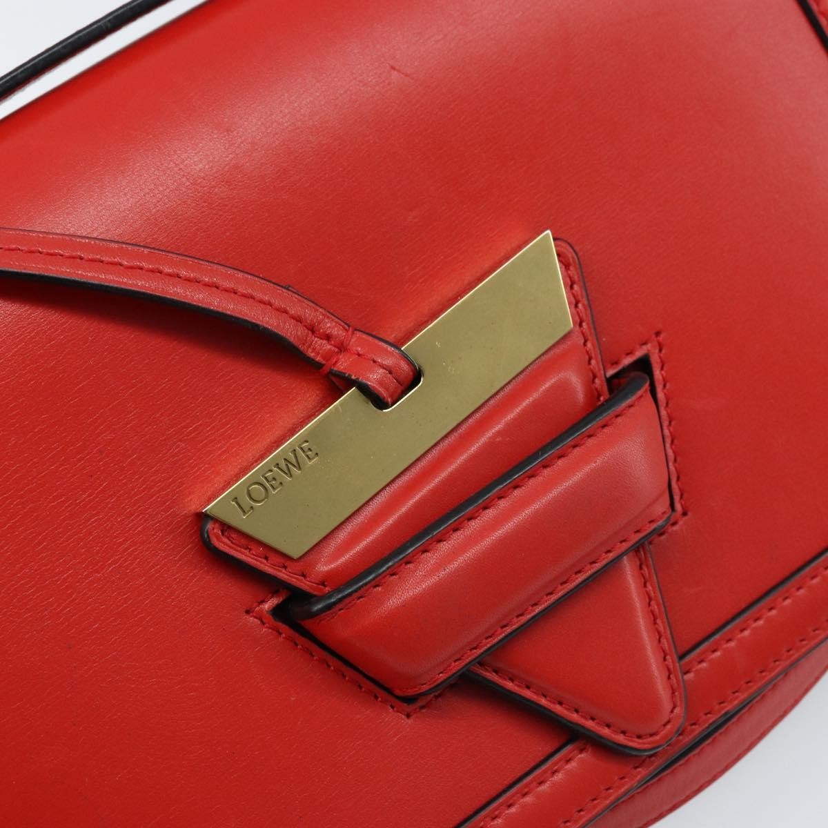 Loewe Barcelona Leather Red Leather Shoulder Bag Bag (Pre-Owned)