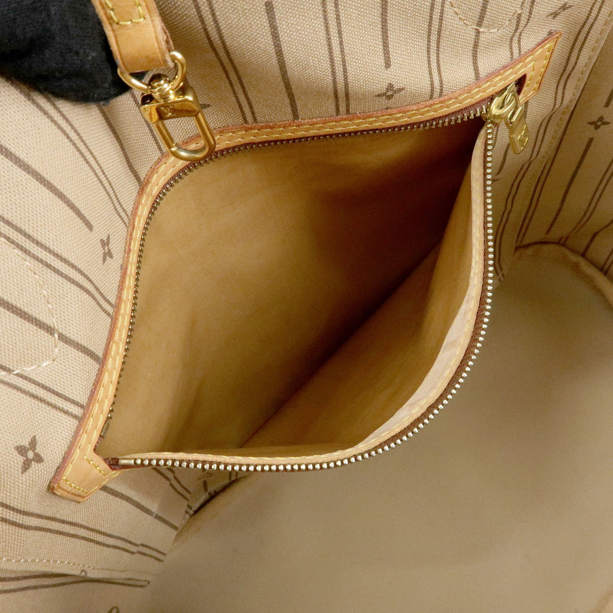 Louis Vuitton Neverfull Monogram Canvas Brown Canvas Tote Bag Bag (Pre-Owned)