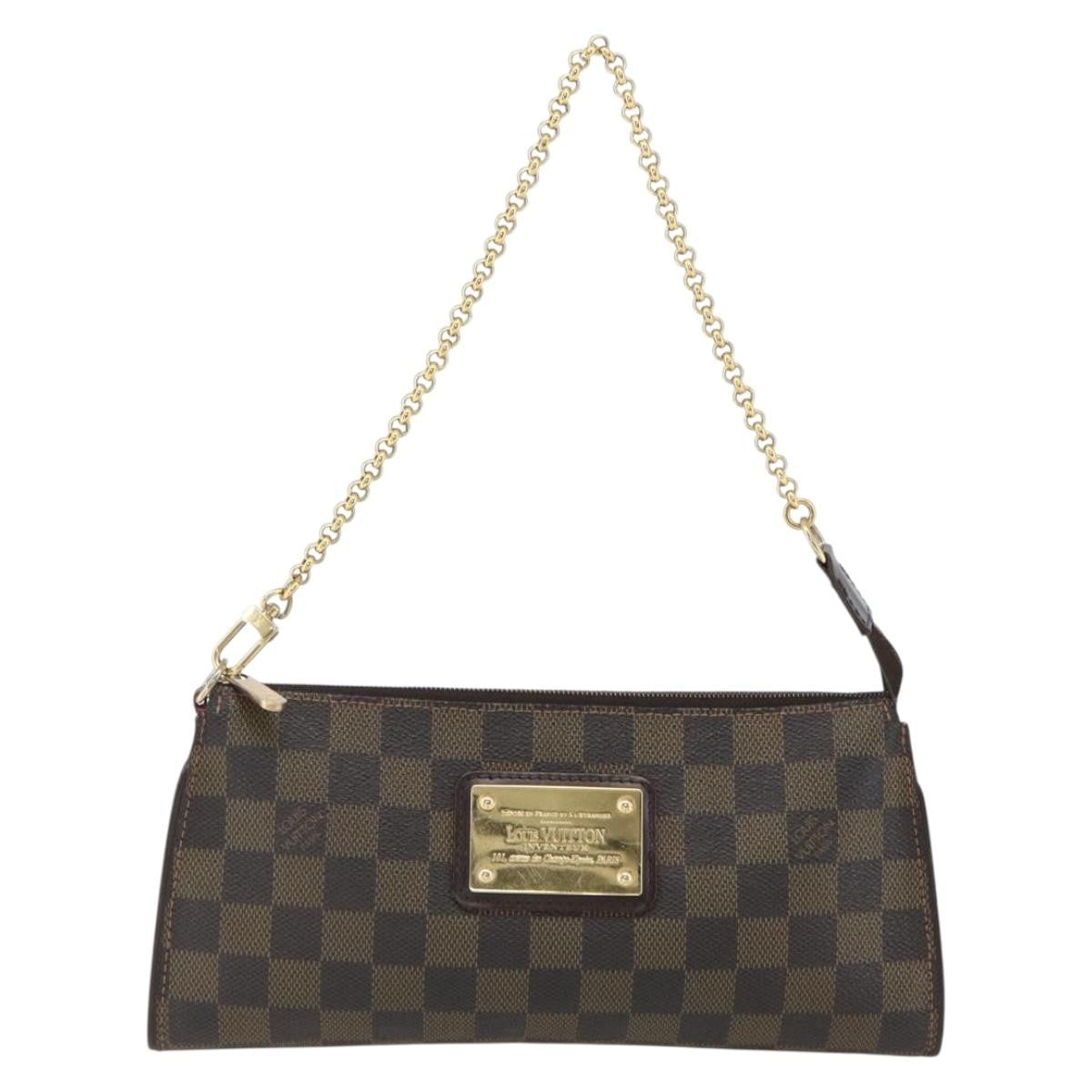 Louis Vuitton Sophie Damier Ebene Brown Canvas Clutche & Pouche Bag (Pre-Owned)
