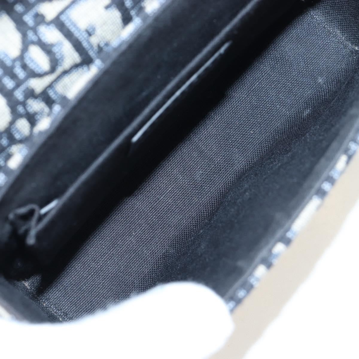 Christian Dior 30 Montaigne Box Oblique Canvas Navy Canvas Handbag (Pre-Owned)