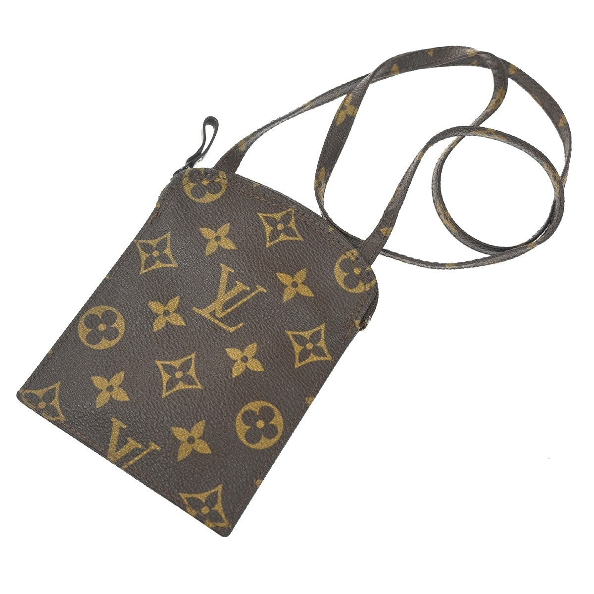 Louis Vuitton Pochette Secret Monogram Canvas Brown Canvas Clutche & Pouche Bag (Pre-Owned)