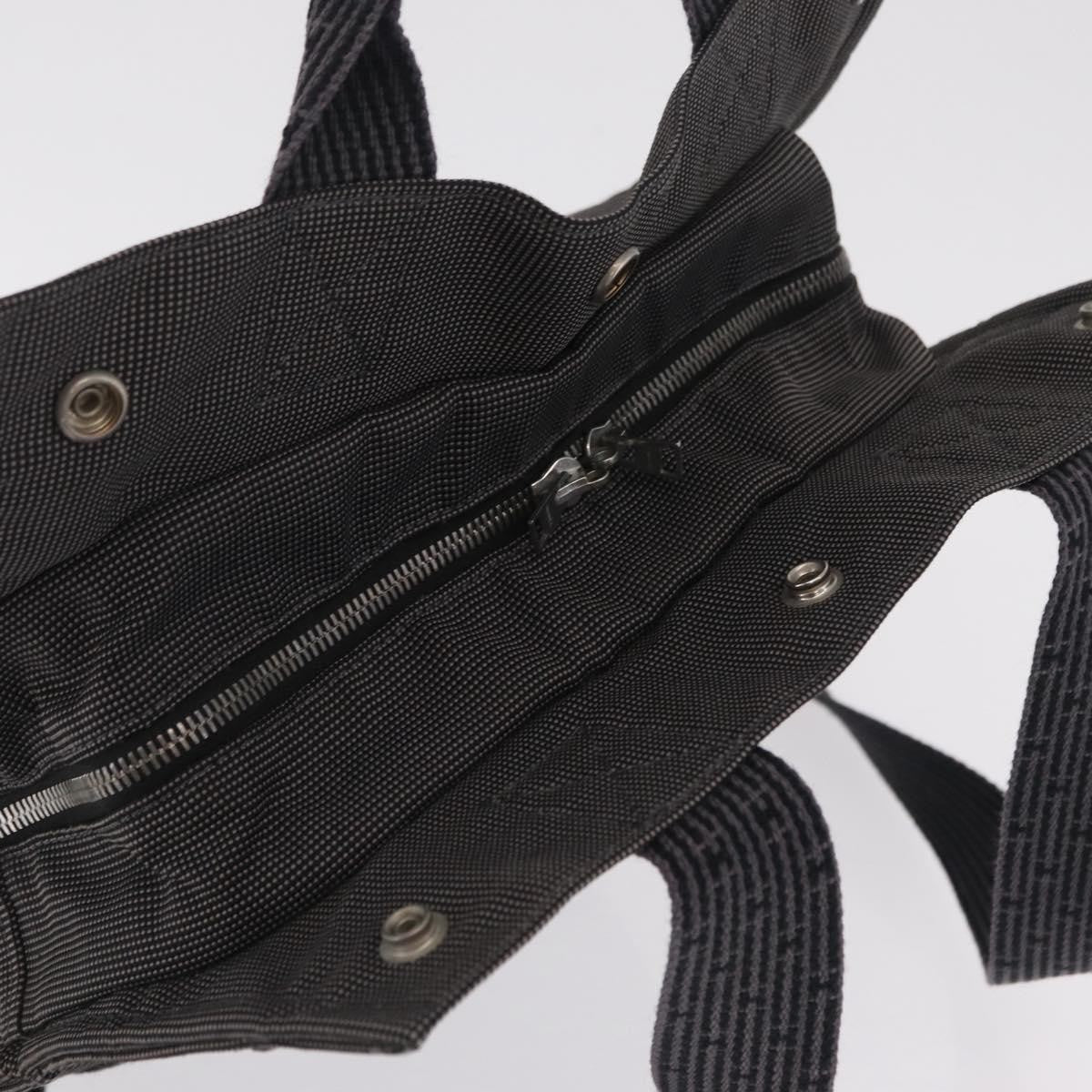 Hermes Herline Canvas Gray Canvas Backpack Bag (Pre-Owned)