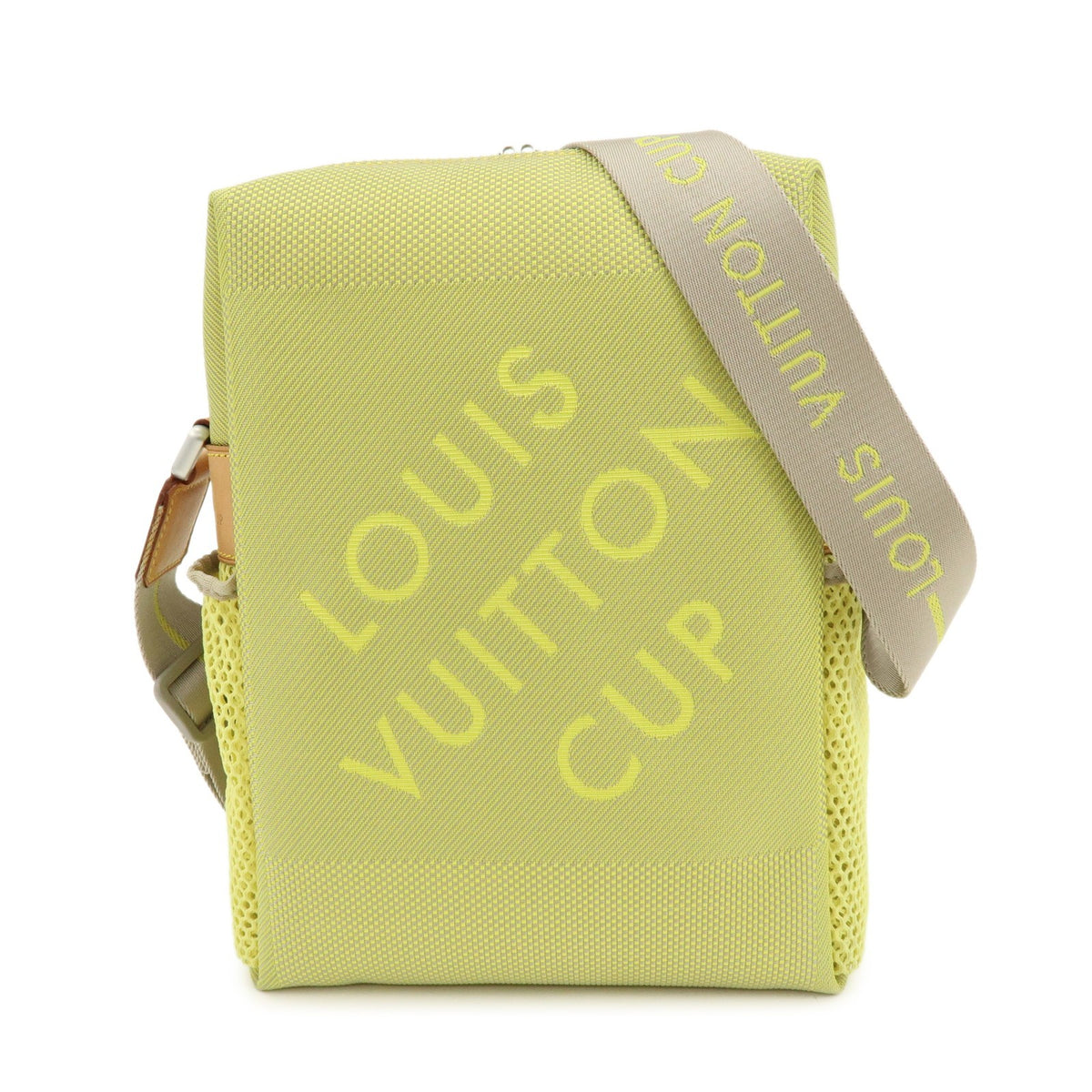 Louis Vuitton Cup Weathery Damier Geant Canvas Green Canvas Handbag (Pre-Owned)