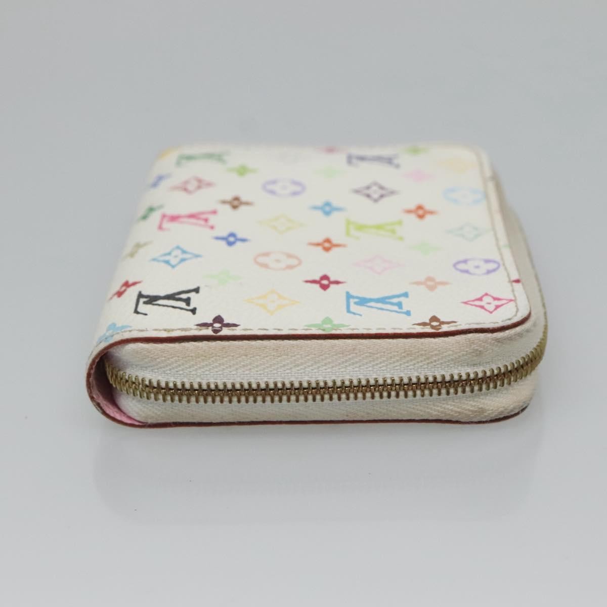Louis Vuitton Porte-Monnaie Zippy Monogram Multicolor White Canvas Wallets Accessory (Pre-Owned)