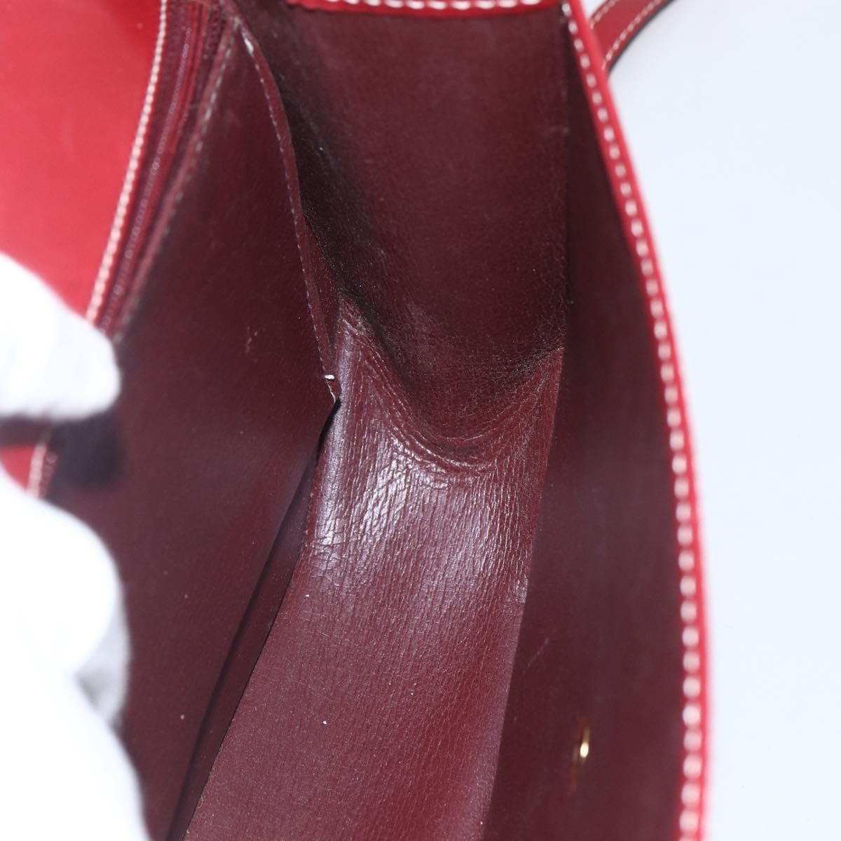 Christian Dior Vintage Leather Red Leather Handbag (Pre-Owned)
