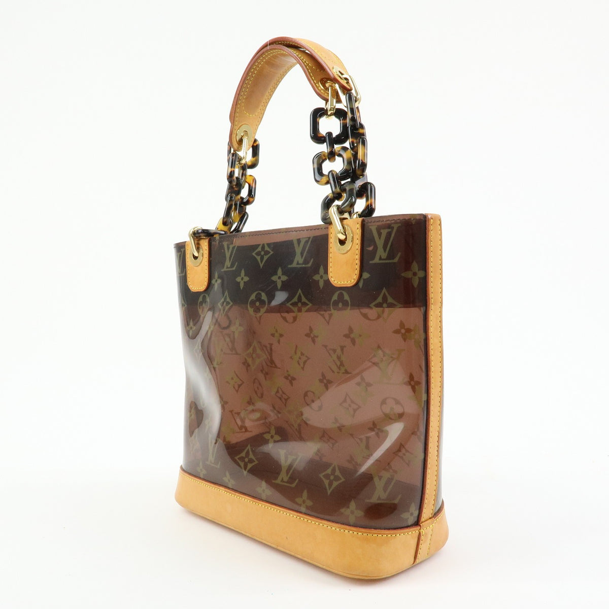 Louis Vuitton Sac Ambre Monogram Vinyl Brown Plastic Handbag (Pre-Owned)