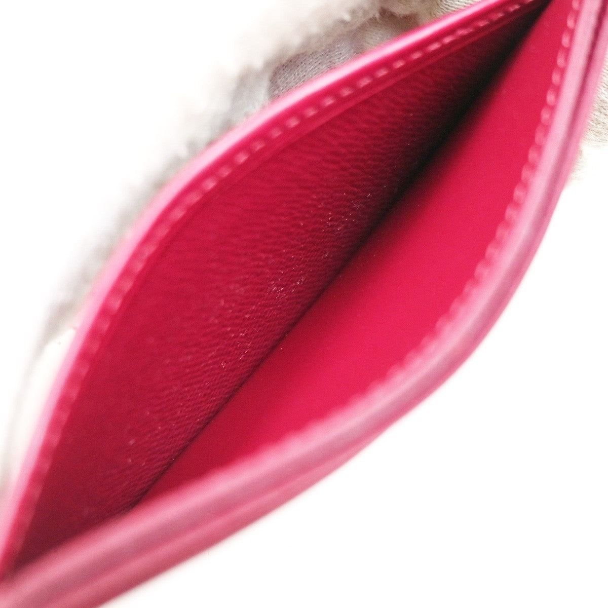 Louis Vuitton Porte Cartes Simple Card Holder Epi Leather Red Leather Card Holders Accessory (Pre-Owned)