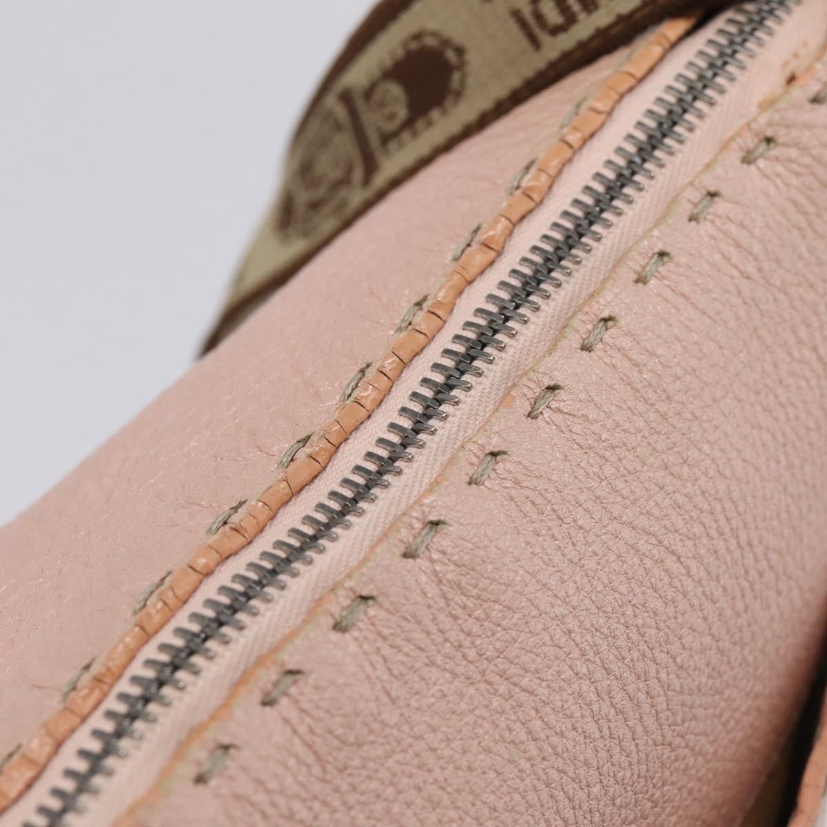 Fendi Selleria Leather Pink Leather Crossbody Bag Bag (Pre-Owned)