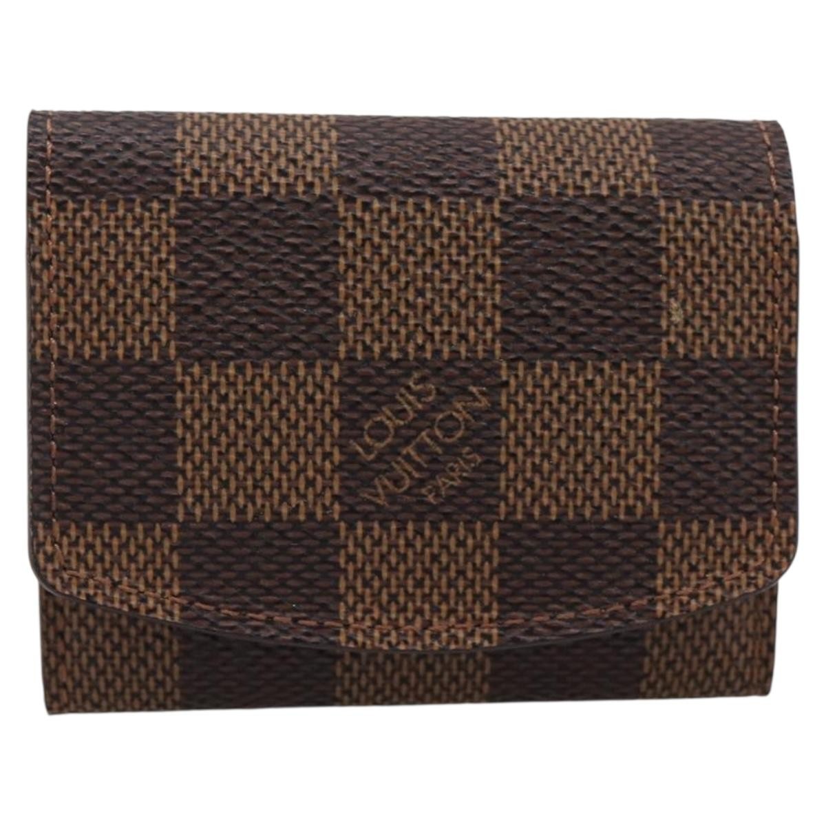 Louis Vuitton Cuff Case Monogram Damier Brown Canvas Wallets Accessory (Pre-Owned)