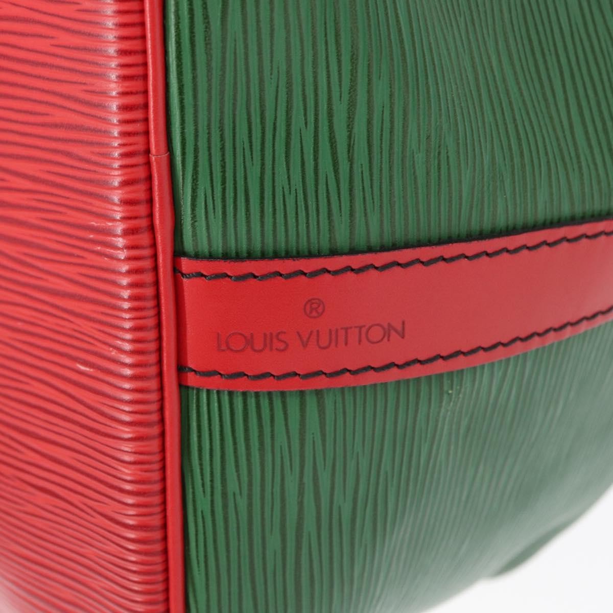 Louis Vuitton Bicolor Petit Noe Epi Leather Green Leather Shoulder Bag Bag (Pre-Owned)
