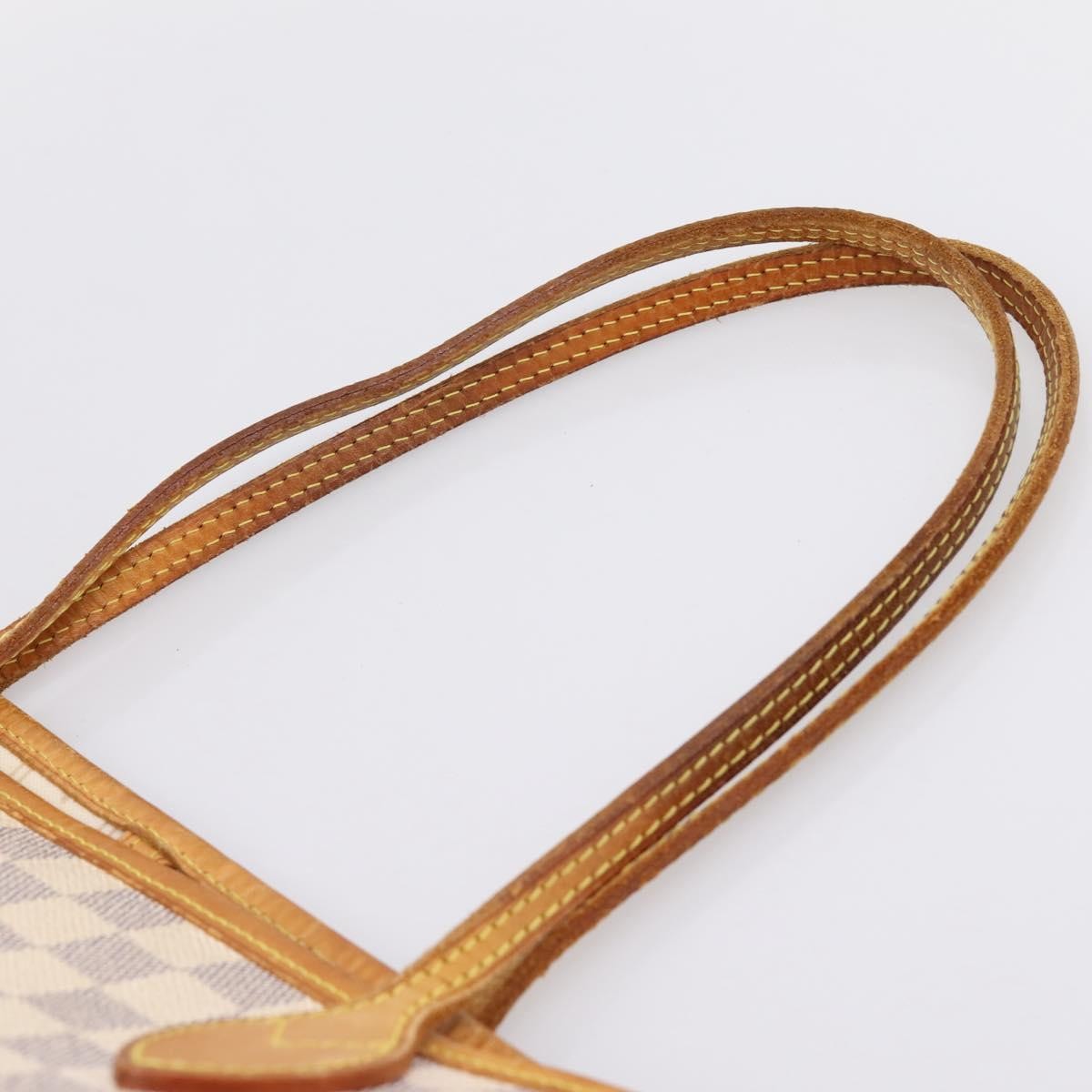 Louis Vuitton Neverfull Damier Beige Canvas Tote Bag Bag (Pre-Owned)