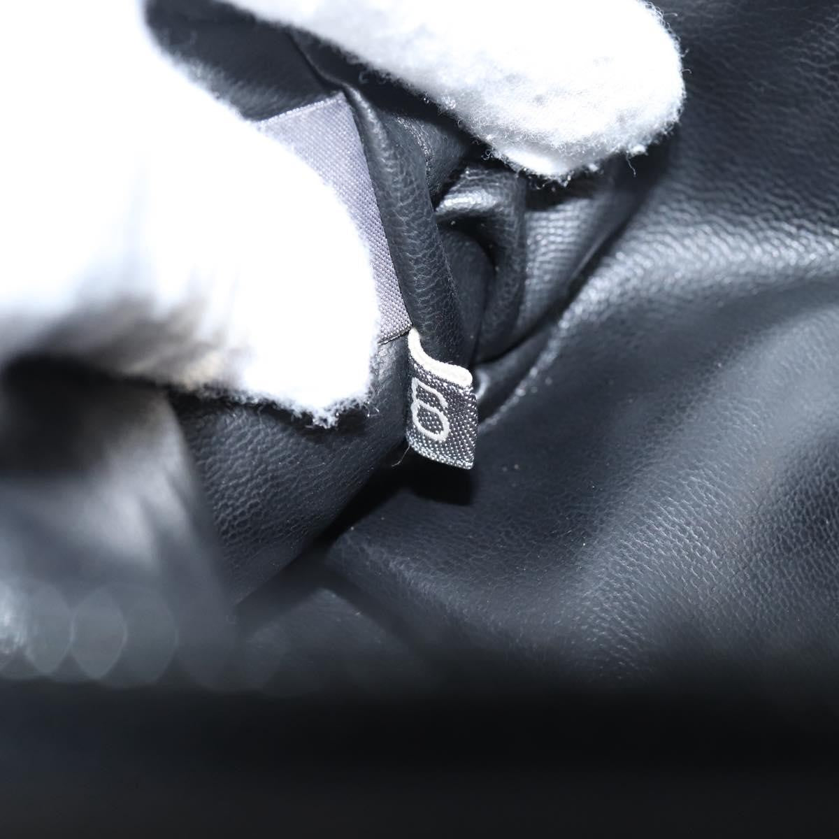 Bally Vintage Chain Quilted Leather Black Leather Shoulder Bag Bag (Pre-Owned)