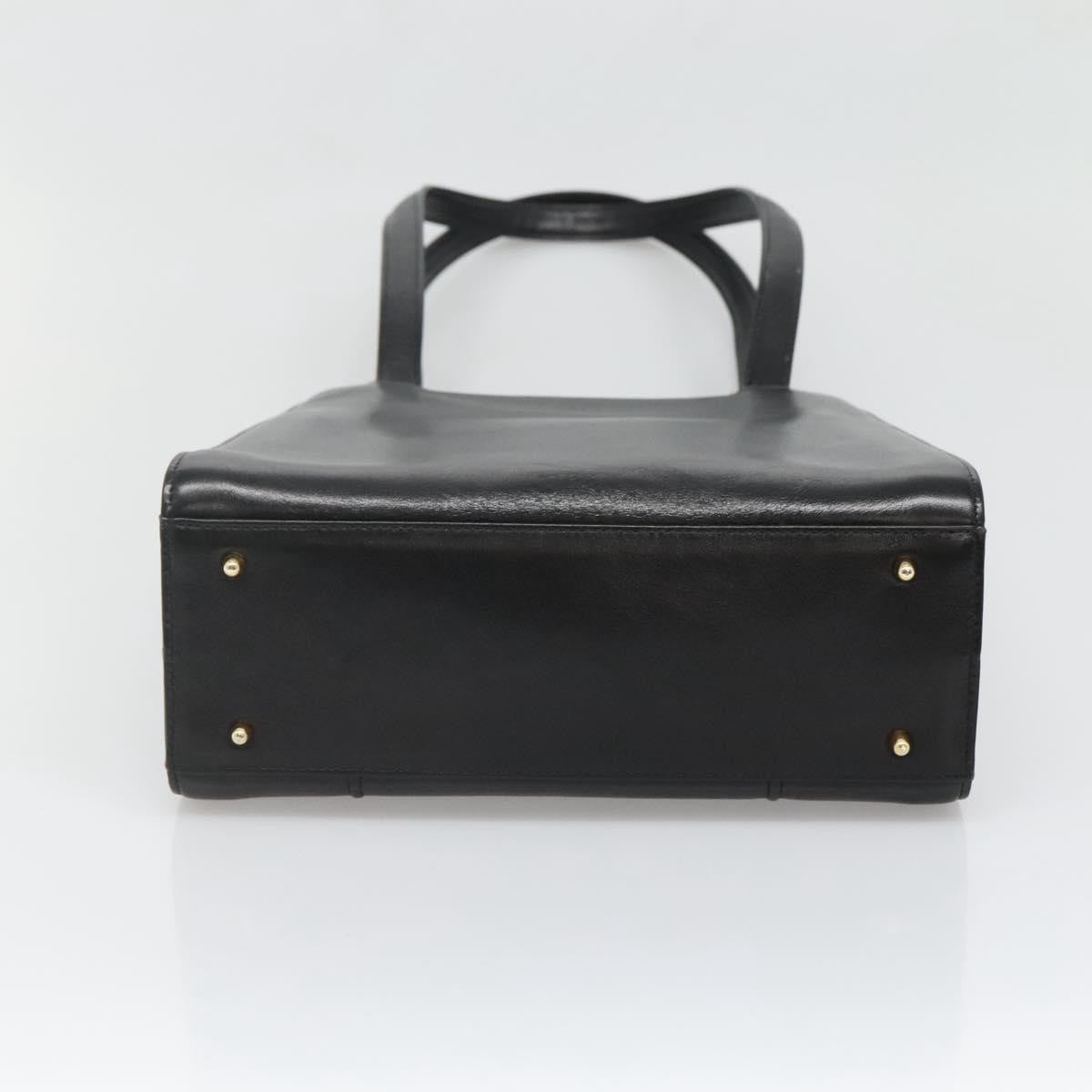 Valentino Garavani Vintage Leather Black Leather Shoulder Bag Bag (Pre-Owned)