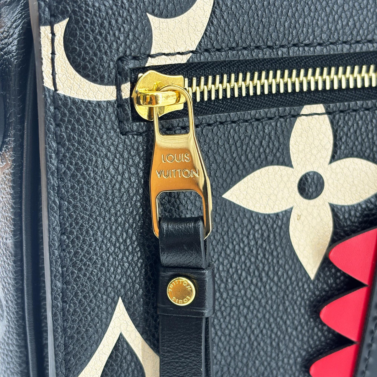 Louis Vuitton Pochette Metis Limited Edition Crafty Monogram Empreinte Giant Black Leather Clutche & Pouche Bag (Pre-Owned)